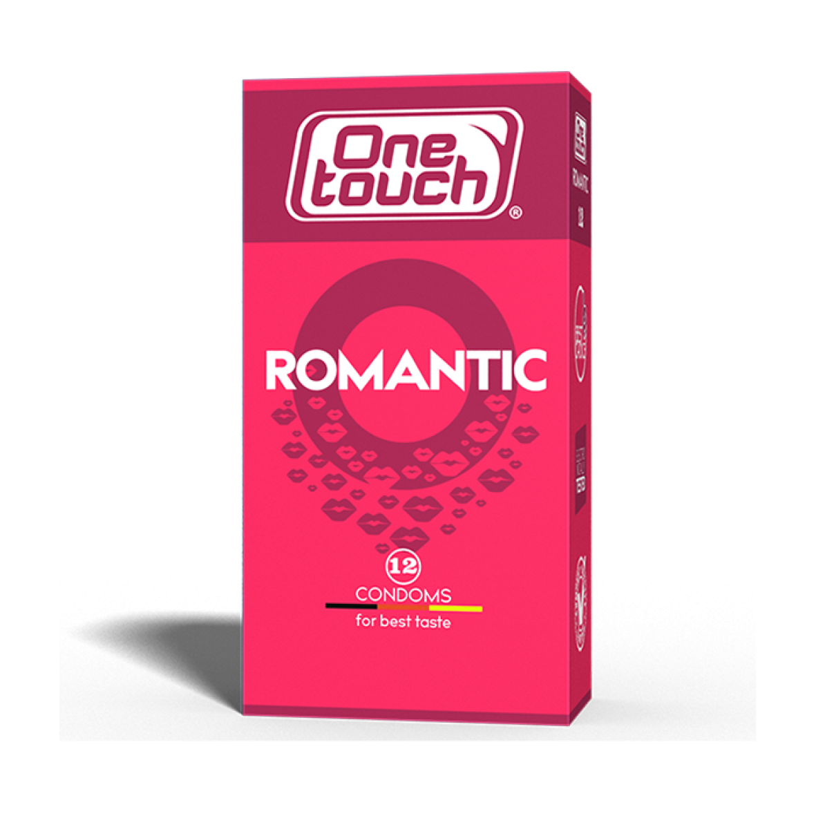 Презервативи One Touch Romantic з ароматизованою силіконовою змазкою з накопичувачем (12 шт.)