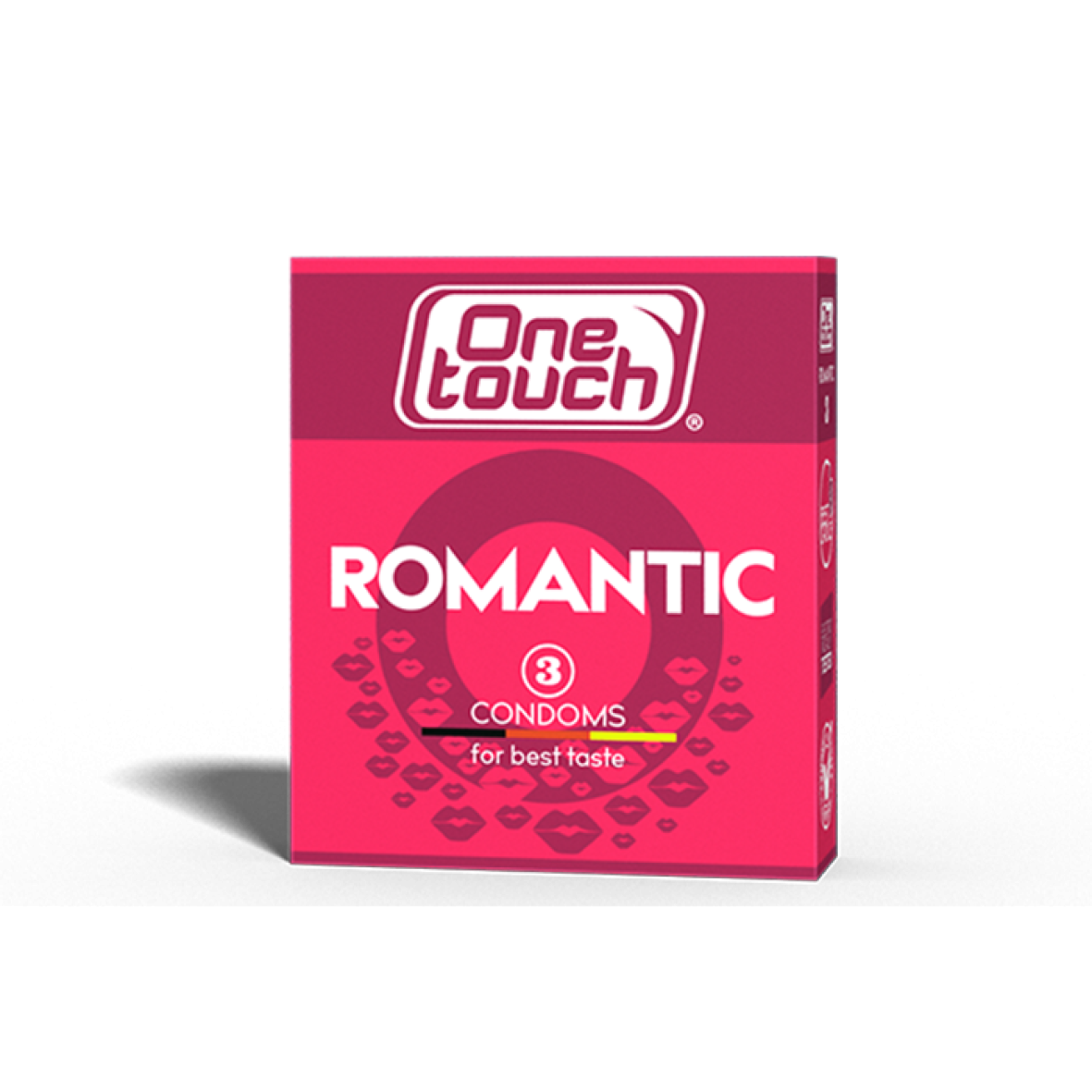 Презервативи One Touch Romantic з ароматизованою силіконовою змазкою з накопичувачем (3 шт.)