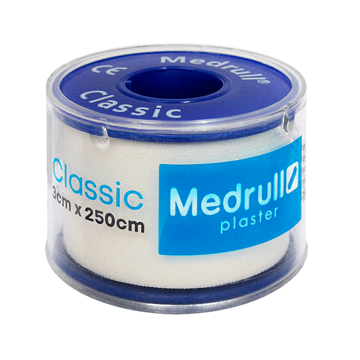 Пластир медичний в рулоні Medrull “Classic”, 3.0х250см, білий.