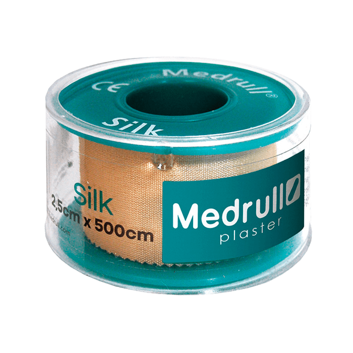 Пластир медичний в рулоні Medrull “Silk”, 2.5х500см, тілесний.