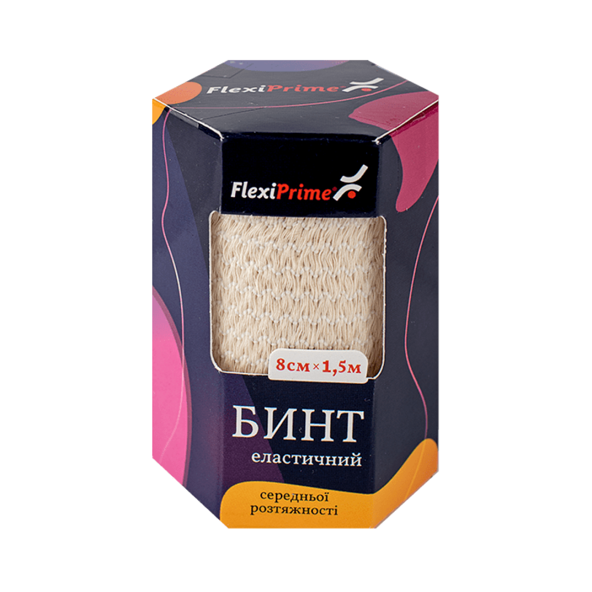 Бинт еластичний FlexiPrime 8см × 1,5м