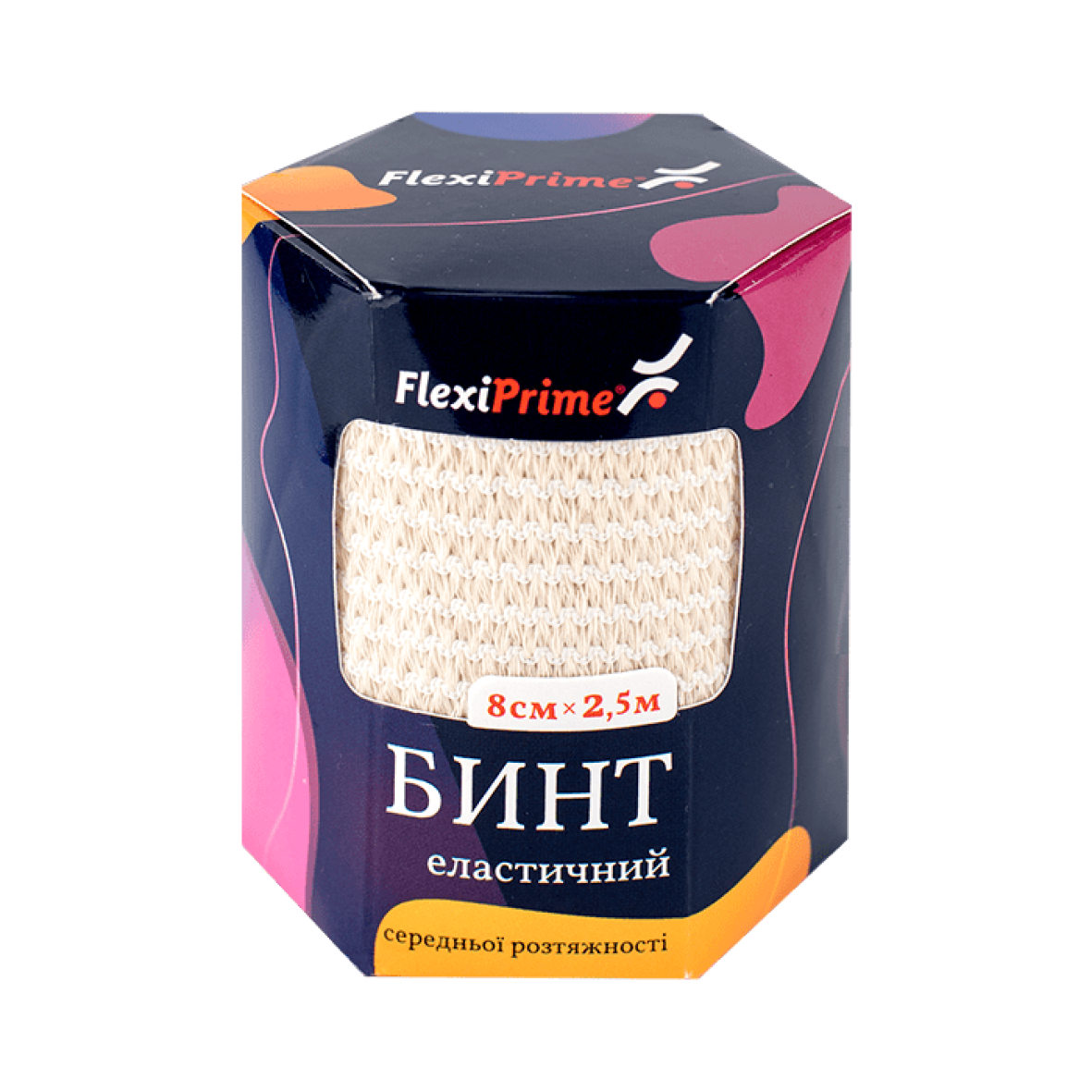 Бинт еластичний FlexiPrime 8см × 2,5м