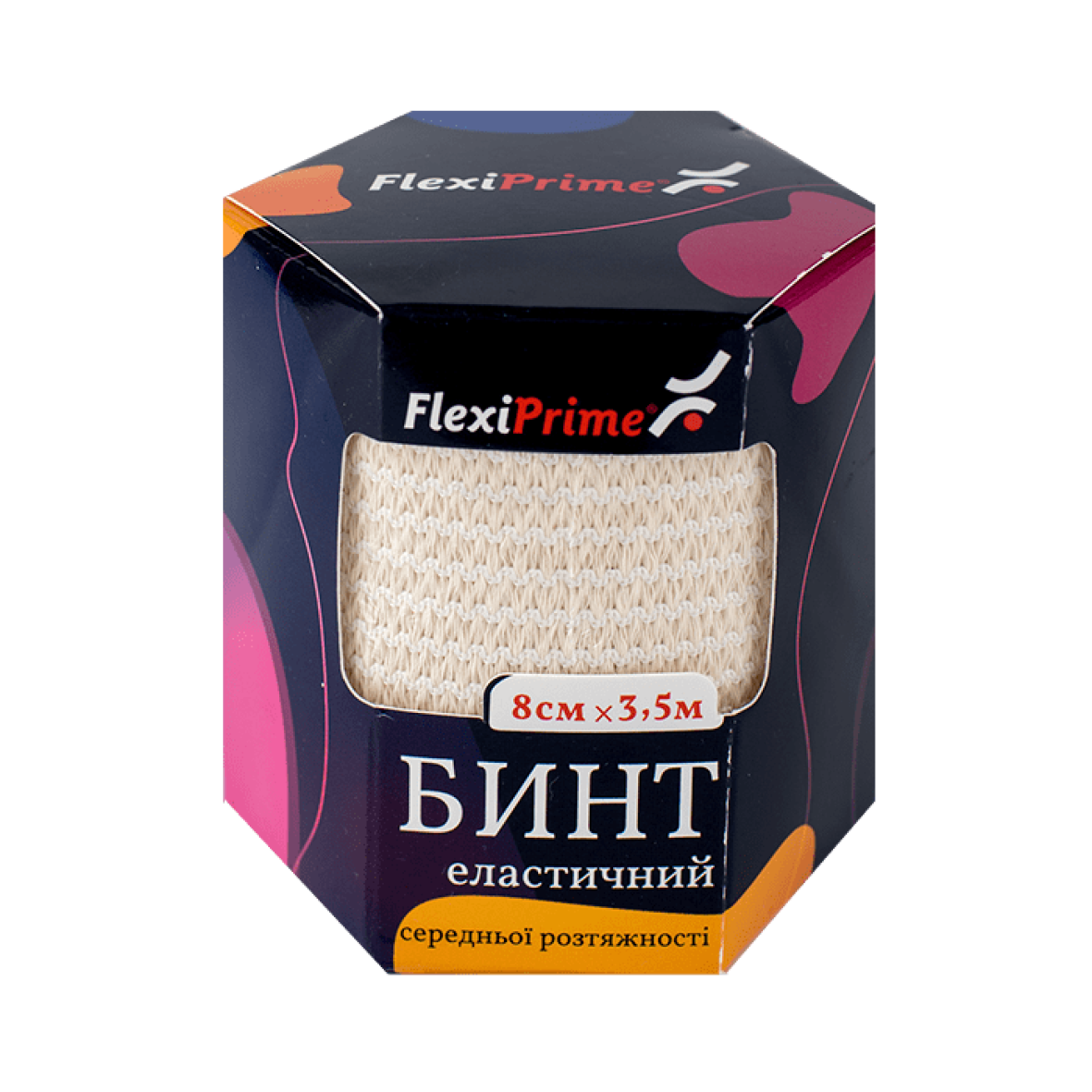 Бинт еластичний FlexiPrime 8см × 3,5м