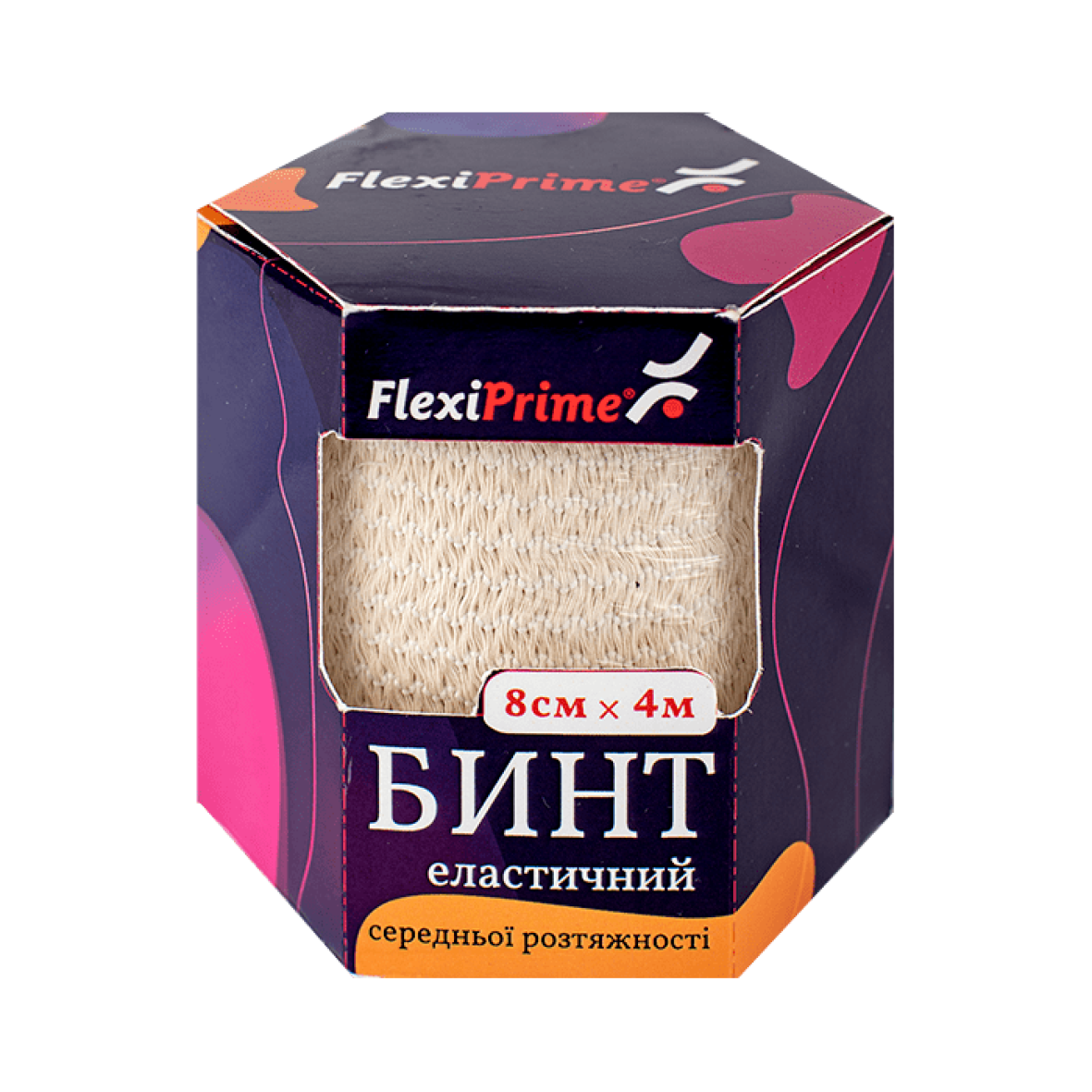 Бинт еластичний FlexiPrime 8см × 4м