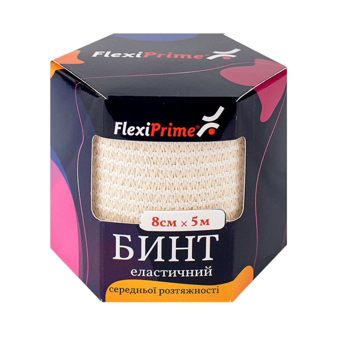 Бинт еластичний FlexiPrime 8см × 5м