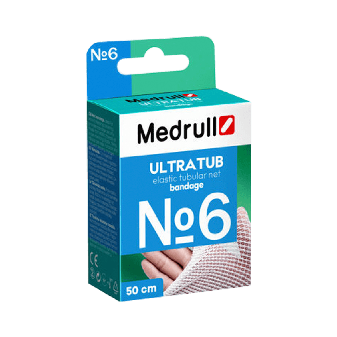 Бинт медичний сiтчатий еластичний Medrull Ultratub №6, розмiр 5,8см × 50cм