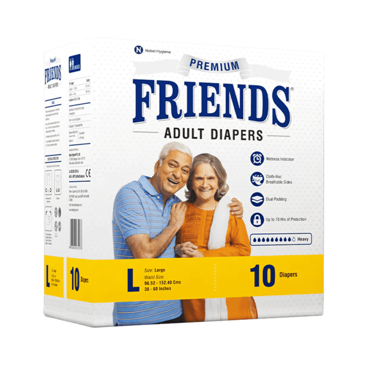 Підгузники для дорослих Friends PREMIUM, денні, розмір L, 10 шт.