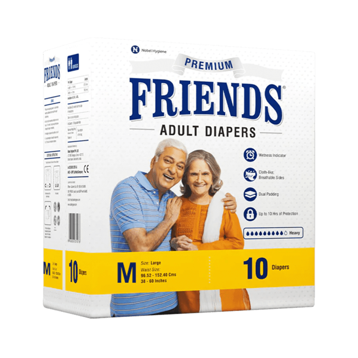 Підгузники для дорослих Friends PREMIUM, денні, розмір М, 10 шт.